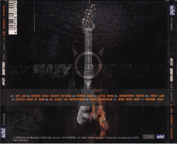 Various - Hazy Dreams (Not Just) A Jimi Hendrix Tribute (CD, Album, Dig) - Image 2