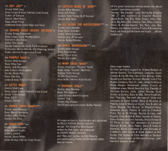 Various - Hazy Dreams (Not Just) A Jimi Hendrix Tribute (CD, Album, Dig) - Image 5