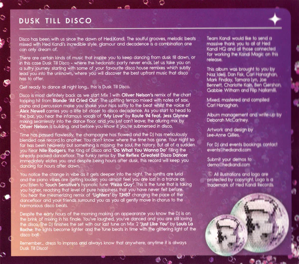 Various - Hed Kandi: Dusk Till Disco (2xCD, Mixed) - Image 4