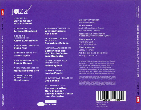 Various - Higher Ground Hurricane Relief Benefit Concert  (CD, Album) - Image 2