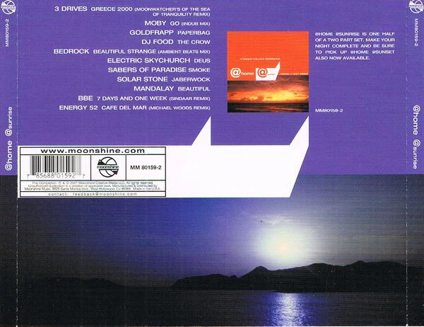 Various - @ Home @ Sunrise (CD, Comp, Mixed) - Image 2