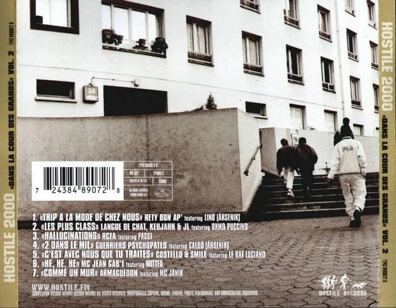 Various - Hostile 2000 - Dans La Cour Des Grands - Volume 2 (CD, MiniAlbum, Comp) - Image 2