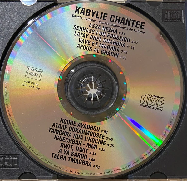 Various - Kabylie Chantée (CD, Comp) - Image 2