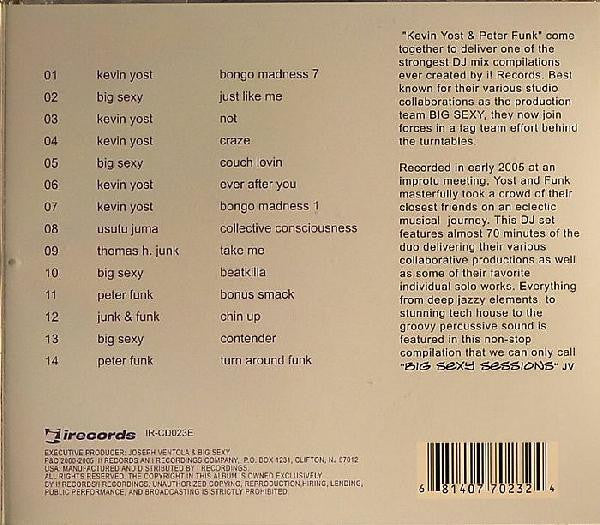 Various - Kevin Yost & Peter Funk present Big Sexy Sessions (CD, Comp, Mixed)