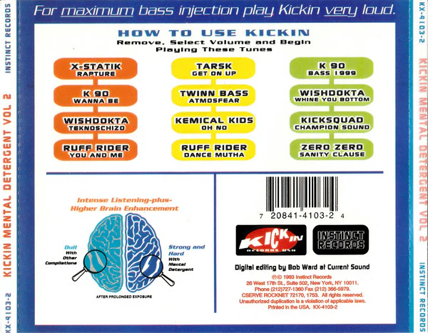 Various - Kickin' Mental Detergent - Second Slammin' Volume (CD, Comp) - Image 2