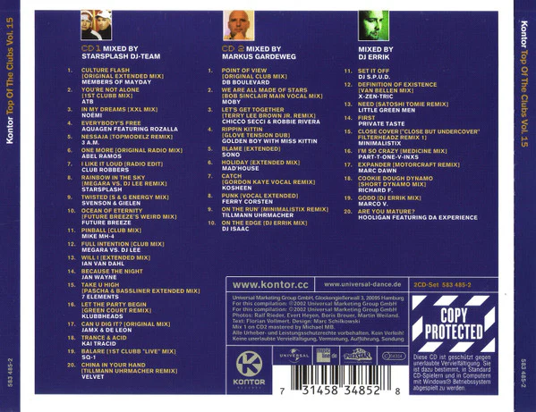 Various - Kontor - Top Of The Clubs Volume 15 (2xCD, Comp, Copy Prot., Mixed) - Image 2