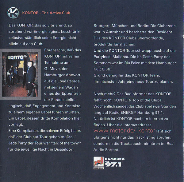 Various - Kontor - Top Of The Clubs Volume 3 (2xCD, Comp, Mixed) - Image 3