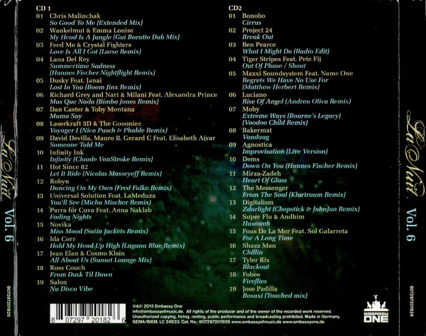 Various - La Nuit Vol. 6 (Rare Lounge & Chilled House Grooves) (2xCD, Comp, Mixed) - Image 3