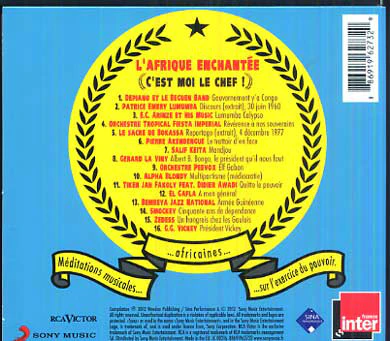 Various - L'Afrique Enchantée (C'Est Moi Le Chef !) (CD, Comp) - Image 2