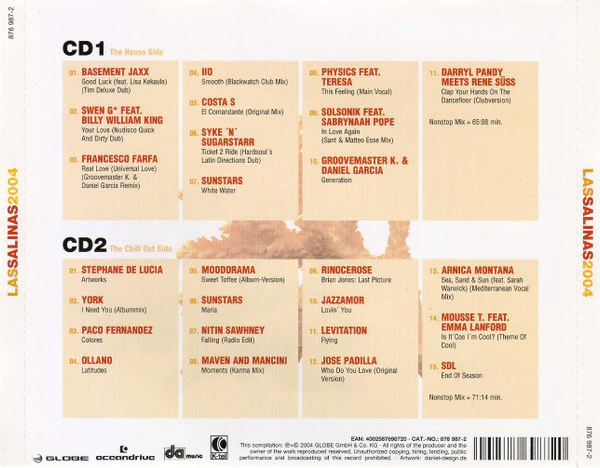 Various - Las Salinas 2004 (2xCD, Comp, Mixed) - Image 2