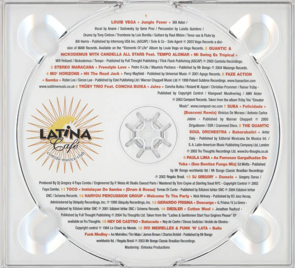 Various - Latina Café Best Of (2xCD, Comp) - Image 4