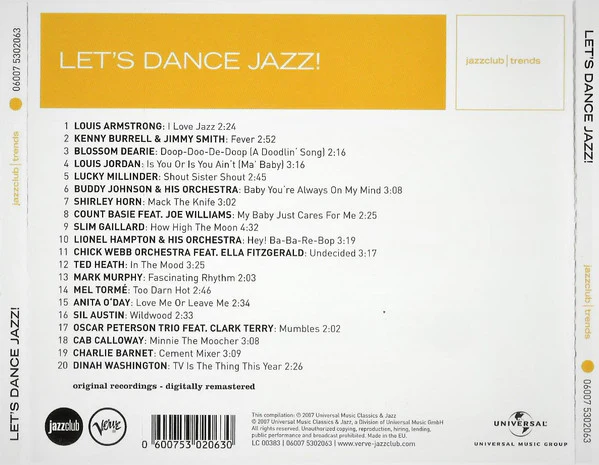 Various - Let's Dance Jazz! (CD, Comp, RM) - Image 2