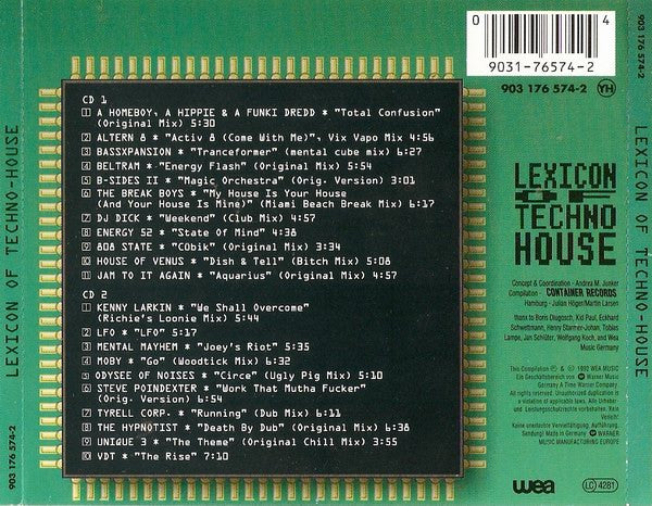 Various - Lexicon Of Techno House (2xCD, Comp) - Image 5