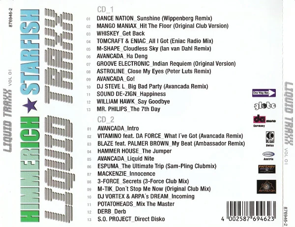 Various - Liquid Traxx Vol. 01 - Himmerich - Starfish (CD, Comp + CD, Comp, Mixed) - Image 2