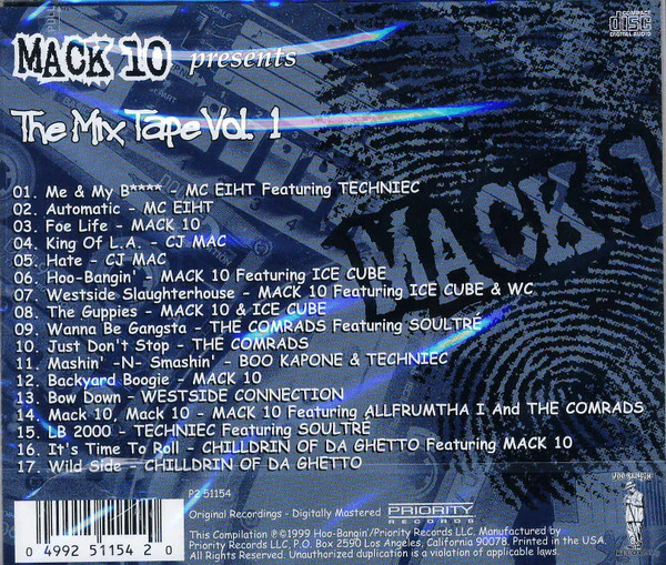 Various - Mack 10 Presents The Mix Tape Vol.1 (CD, Comp, RM) - Image 2