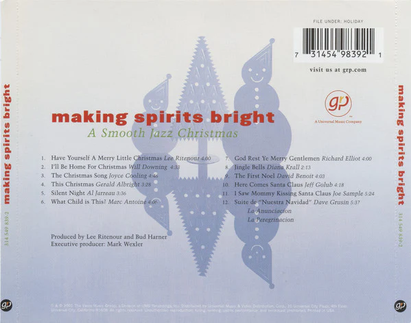 Various - Making Spirits Bright: A Smooth Jazz Christmas (CD, Comp) - Image 2
