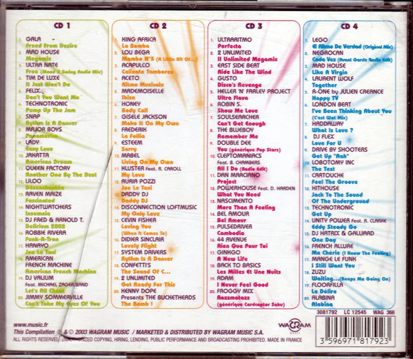 Various - Mega Dance 2 (4xCD, Comp) - Image 2