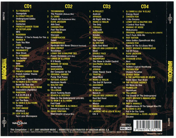 Various - Mega Hardcore Chapter#1 (4xCD, Comp) - Image 2
