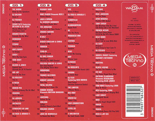 Various - Mega Techno 5 (4xCD, Comp) - Image 2