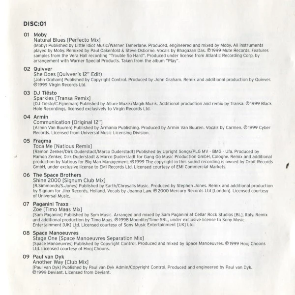 Various - Meltdown 2000: New Trance - The Deep Mix (2xCD, Mixed) - Image 5
