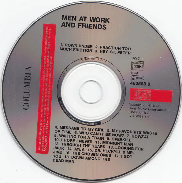 Various - Men At Work And Friends (2xCD, Comp) - Image 3