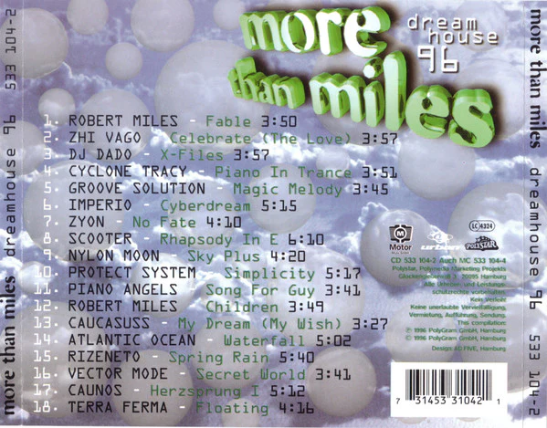 Various - More Than Miles - Dreamhouse 96 (CD, Comp) - Image 2