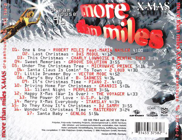Various - More Than Miles X-Mas - Dreamhouse 96 (CD, Comp) - Image 2