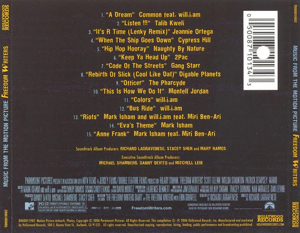 Various - Music From The Motion Picture: Freedom Writers (CD, Comp) - Image 2