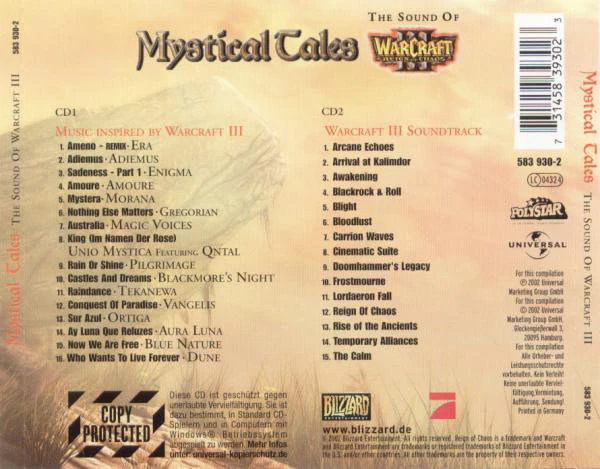 Various - Mystical Tales (The Sound Of Warcraft III) (2xCD, Comp, Copy Prot.) - Image 2