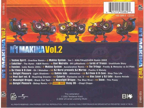 Various - N°1 Makina Vol.2 (CD, Comp) - Image 2