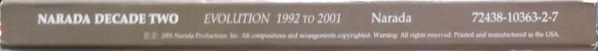 Various - Narada Decade Two Evolution 1992 To 2001 (2xCD, Comp) - Image 4
