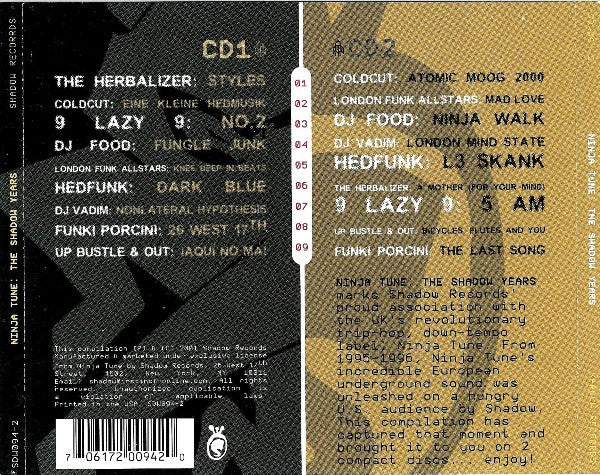 Various - Ninja Tune: The Shadow Years (2xCD, Comp) - Image 2
