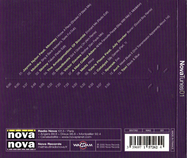Various - Nova Tunes 01 (CD, Comp) - Image 2