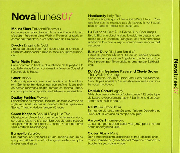 Various - Nova Tunes 07 (CD, Comp) - Image 3