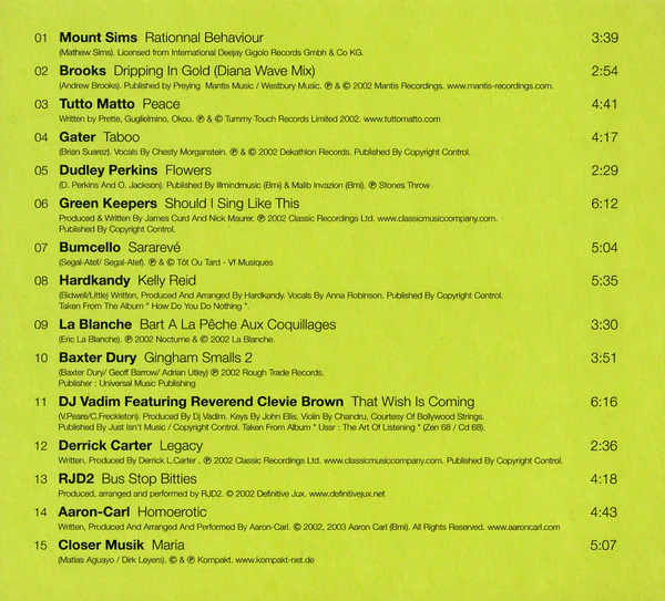 Various - Nova Tunes 07 (CD, Comp) - Image 5
