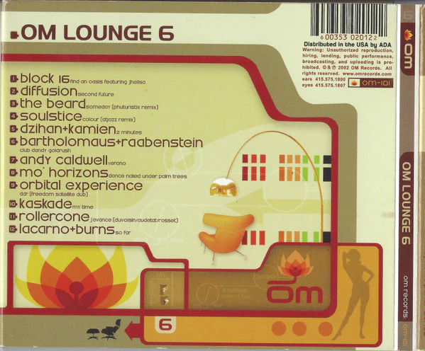 Various - Om Lounge 6 (CD, Comp) - Image 2
