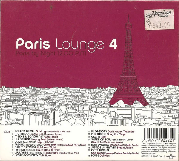 Various - Paris Lounge 4 (2xCD, Comp) - Image 2