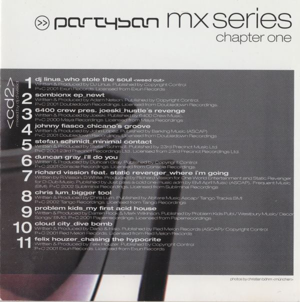 Various - Partysan Mx Series - Chapter One (2xCD, Comp, Mixed) - Image 5
