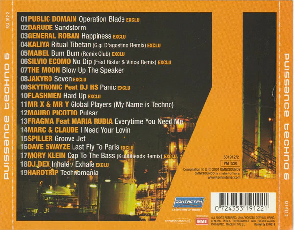 Various - Puissance Techno 6 (CD, Comp) - Image 2