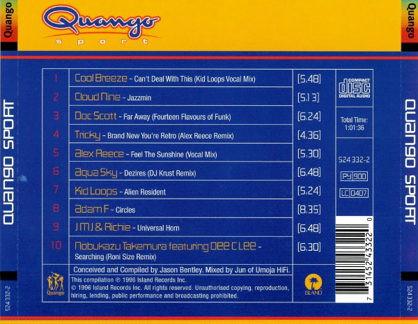 Various - Quango Sport (CD, Mixed) - Image 2