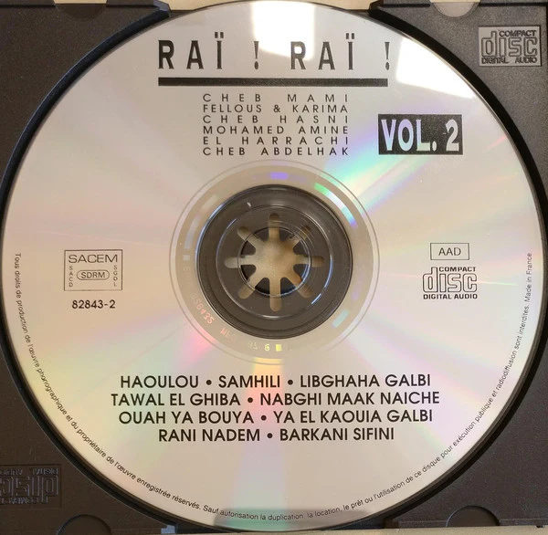 Various - Raï ! Raï ! Vol. 2 (CD) - Image 3