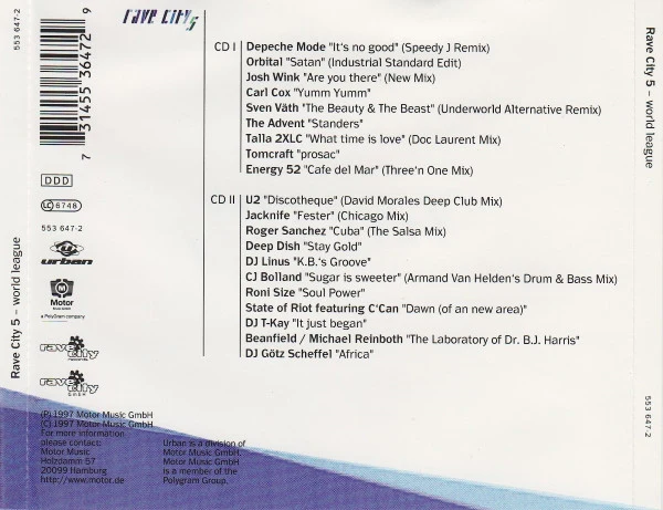 Various - Rave City 5 - World League (2xCD, Comp) - Image 2