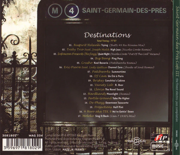 Various - Saint-Germain-Des-Prés Café III (CD, Comp, Dig) - Image 2