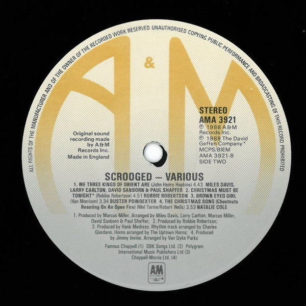 Various - Scrooged (Original Motion Picture Soundtrack) (LP, Album) - Image 4