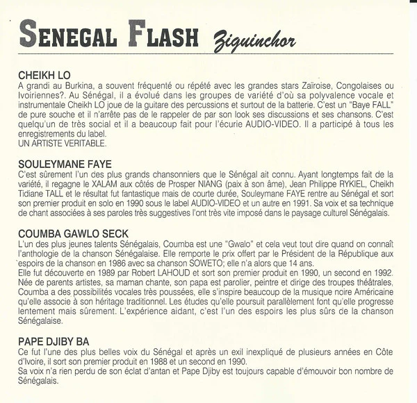 Various - Sénégal Flash - Ziguinchor (CD, Comp) - Image 3