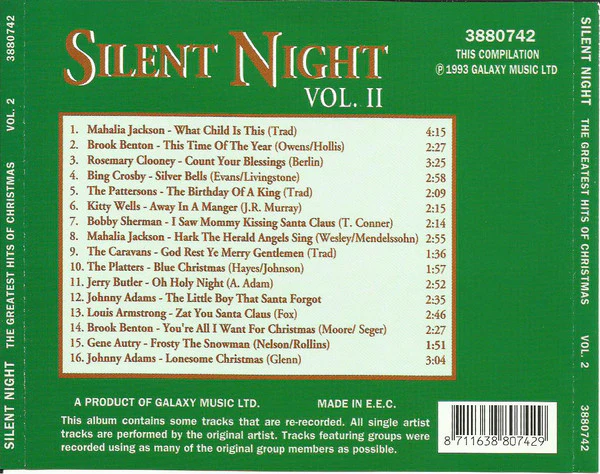 Various - Silent Night (The Greatest Hits Of Christmas Vol.2) (CD, Comp) - Image 3