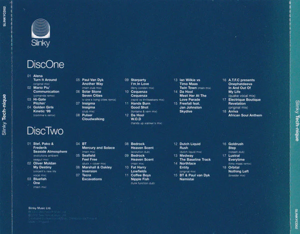Various - Slinky Tech-nique (2xCD, Comp, Mixed) - Image 5