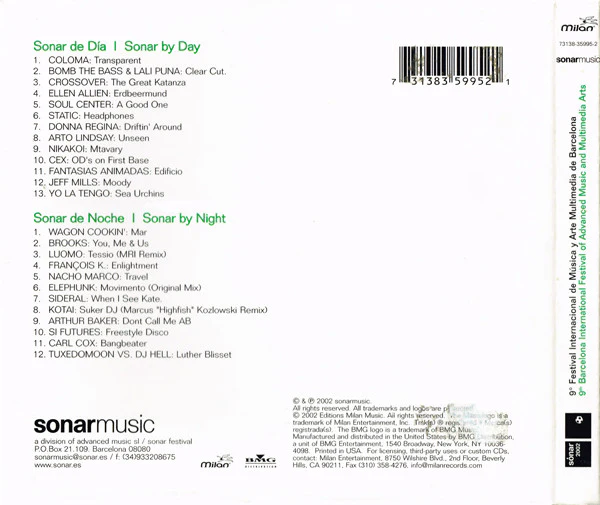 Various - Sónar 2002 (2xCD, Comp) - Image 3