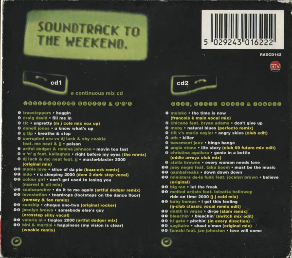 Various - Soundtrack To The Weekend (CD, Comp, Mixed + CD, Comp) - Image 2