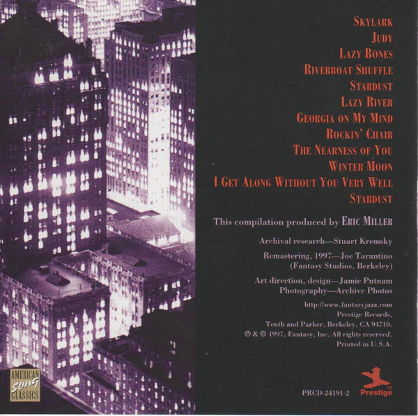 Various - Stardust: The Jazz Giants Play Hoagy Carmichael (CD, Comp) - Image 4